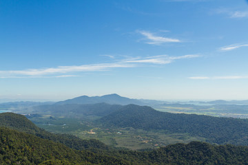 Mountains and forests on Langkawi island