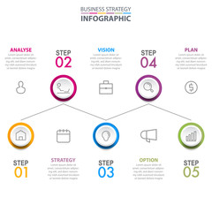 Business infographics design elements template graphic illustration