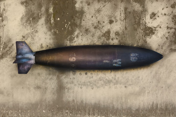 Ancient military missile bomb