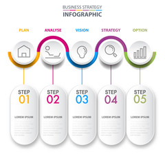 Business infographics design elements template graphic illustration