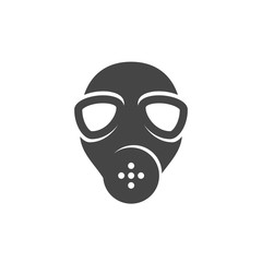 Gas mask icon. Vector logo on white background