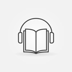 Audiobook vector icon