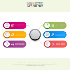 Business infographics design elements template graphic illustration