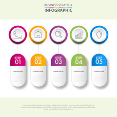 Business infographics design elements template graphic illustration