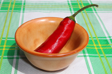chili pepper in the cup