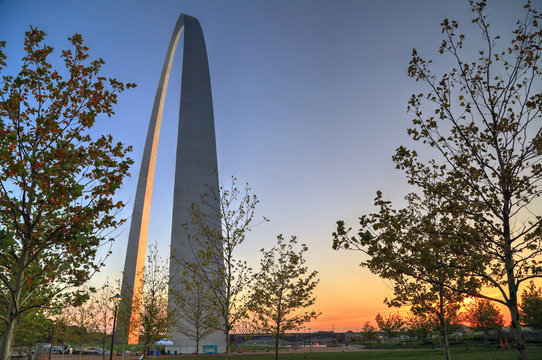 The Gateway Arch in St. Louis, Missouri.