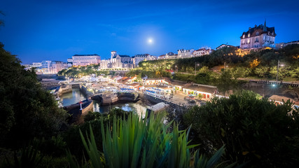 Biarritz by night