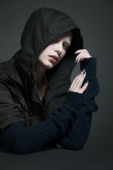 The girl in the hoodie