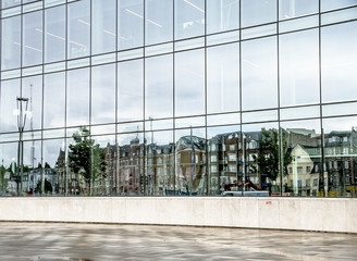 Reflections in the windows. Shot in Denmark