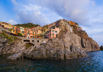Fototapeta na wymiar Manarola in Cinque Terre - Italy