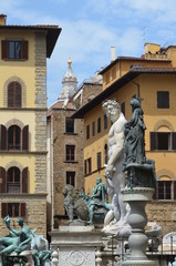 Obraz premium Fountain of Neptune in Florence