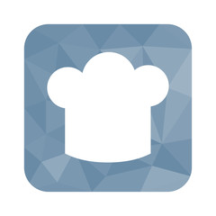 Low Poly Button - Kochmütze