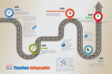 Business road map timeline infographic icons designed for abstract background template element modern diagram process web pages technology digital marketing data presentation chart Vector illustration