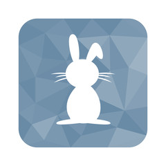 Low Poly Button - Cartoon-Hase