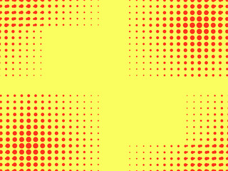 Pop art seamless pattern. Halftone background. Vector illustration