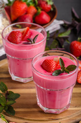 Strawberries puddink photo