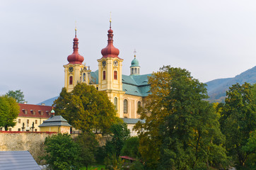 Fototapeta na wymiar Church in Hejnice, Czech Republic