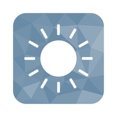 Low Poly Button - Sonne