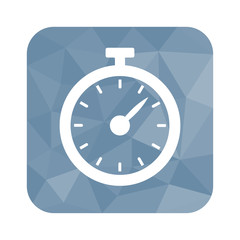 Low Poly Button - Stoppuhr