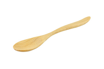 wooden spoon isolated on a white background