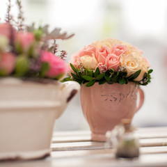 Flower arrangement close-up