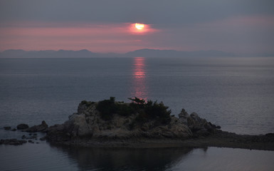 瀬戸内の夕陽