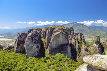 Rocks and stones in Meteora.