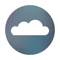 Farbiger Button - Wolke