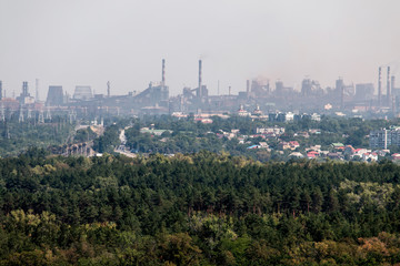 Obraz premium Industrial urban area