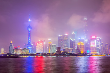 Obraz premium Architectural scenery and skyline of Shanghai