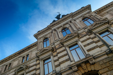Fototapeta na wymiar Barock Gebäude des Ablertinum in Dresden