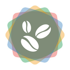 App Icon farbig Kaffeebohnen