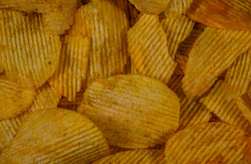 Background of the potato chips