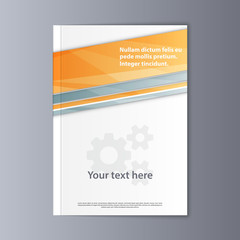 Naklejka premium Abstract flyer design background. Brochure template.