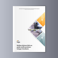 Abstract flyer design background. Brochure template.