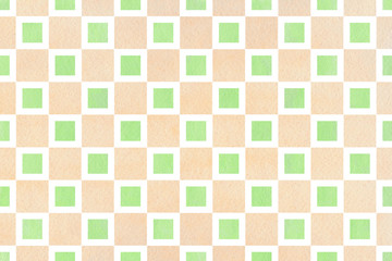 Watercolor square pattern.
