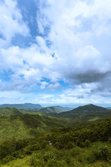 Obraz na płótnie Canvas Mountain in the rainy season, Thailand