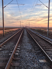 Fototapeta na wymiar The railroad