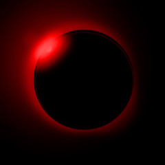 Sun eclipse solar realistic eclipse  on background 
