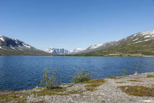 famous raod in Norway Bygdin