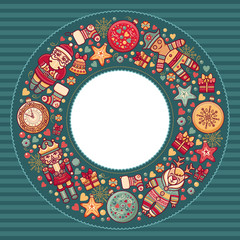 Merry Christmas background. Textless template