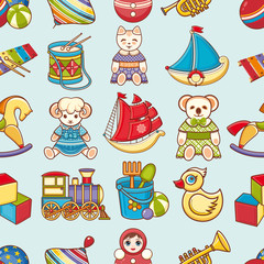 Child toy seamless pattern. Design element
