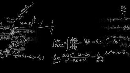 Math calculations or formulas appearing in form of rotating circle, computer
generated loopable motion background. - Powered by Adobe