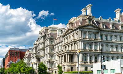 The Eisenhower Executive Office Building, a US government building in Washington, D.C.