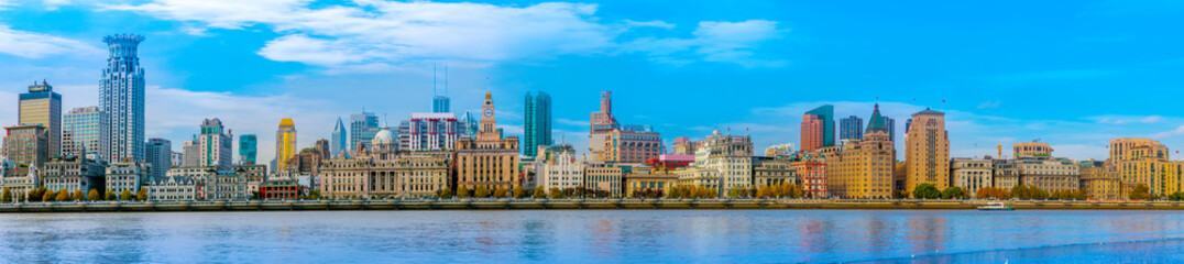 Fototapeta premium Architectural scenery and skyline of Shanghai