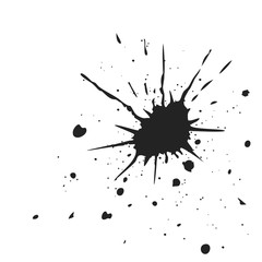 Abstract black blot
