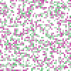 Abstract texture of pink, green, white mosaic