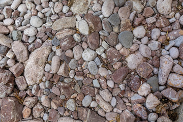 камни на пляжу 