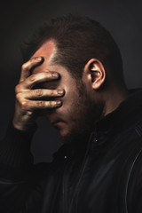 Fototapeta premium unshaven man
