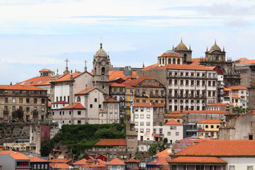 Fototapeta na wymiar A view of the old town of Porto, Portugal 